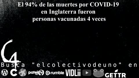 El 94% de las muertes por COVID-19 en Inglaterra fueron personas vacunadas 4 veces