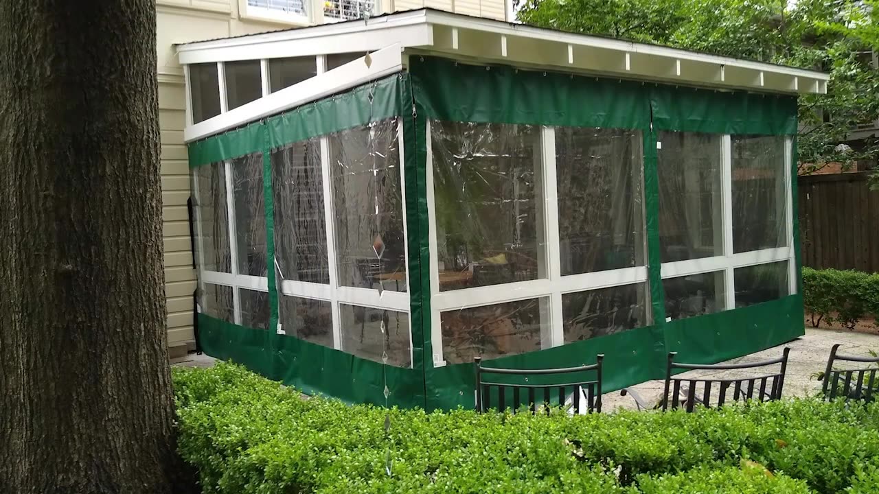 Ultimate Privacy and Cooler Temps with Enclosure Guy’s Sun Shades