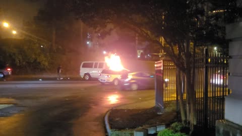 Car fire 🔥 in Nashville Tennessee