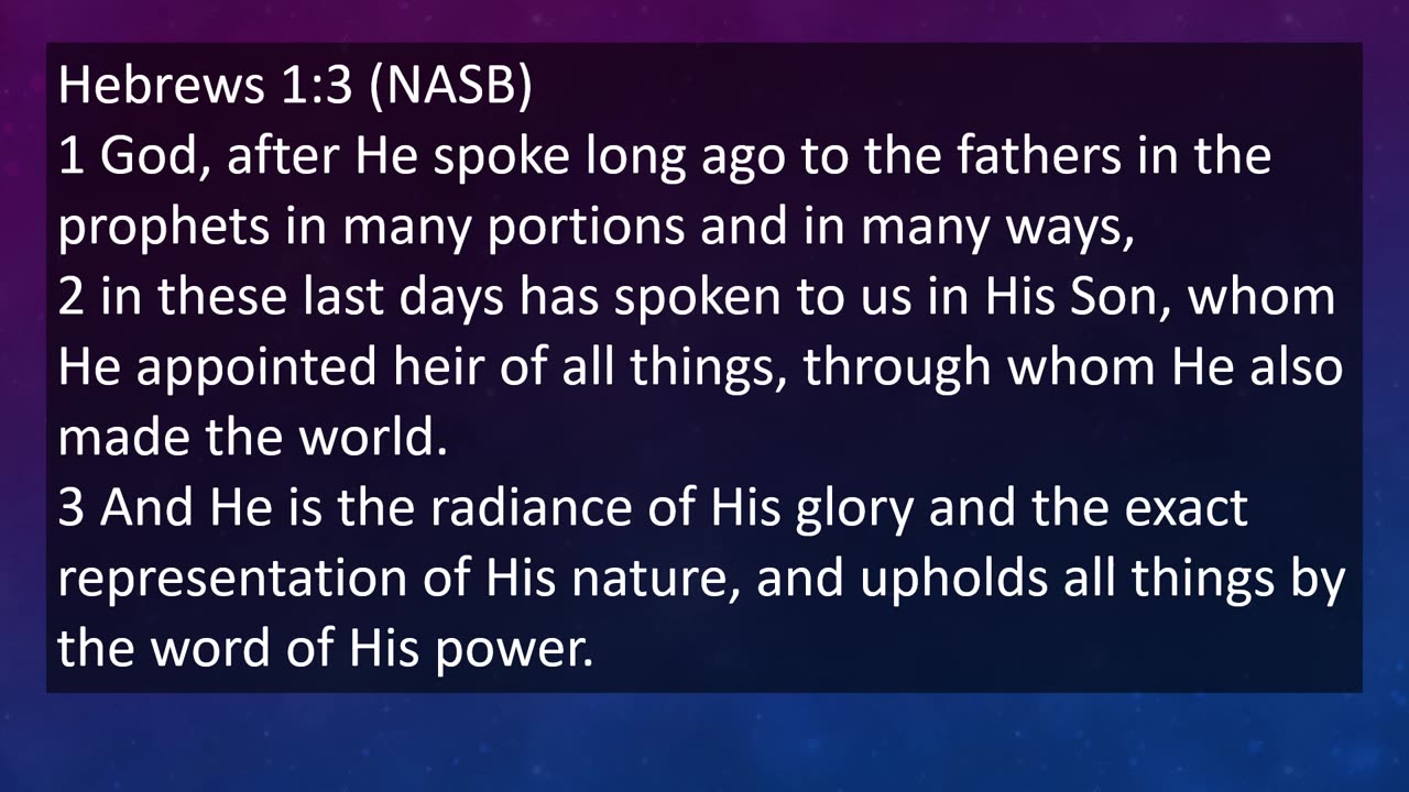 Why did God create everything? - Part 1