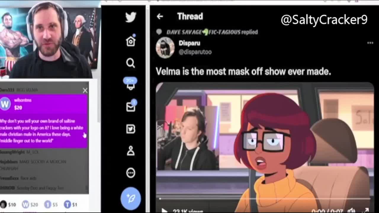SALTY CLIP 40 WOKE BROKE SCOOBY DOO NORMALIZING ANTI-WHITE SENTIMENT