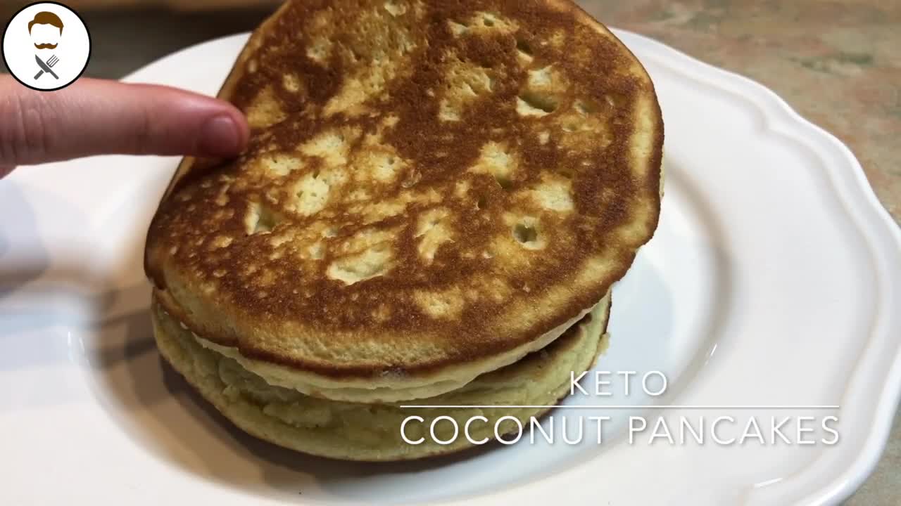 Coconut American Pancakes (FOR ONE) The Keto Kitchen