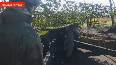 Russian 152mm Msta-B artillery pounding Ukrainian troops in Kharkiv Region