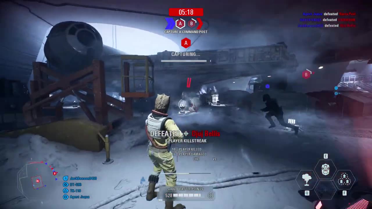 SWBF2: Instant Action Mission (Attack) Galactic Empire Hoth Gameplay