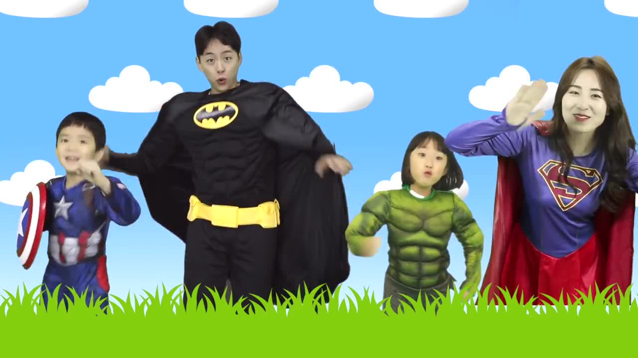 Family finger superhero kids song