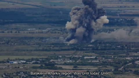 This is a very large warehouse of ammunition of the Rashists in the occupied Balaklea in the Kharki