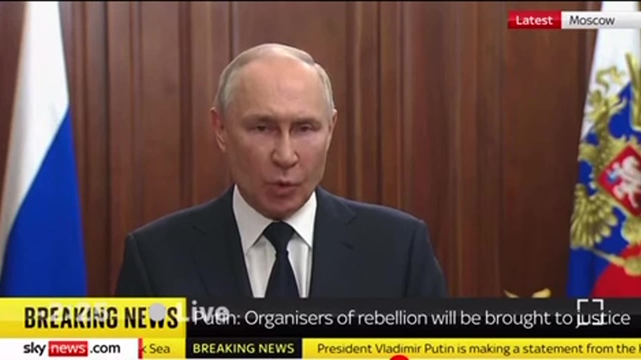 President Vladimir Putin’s first statements after Wagner’s failed coup