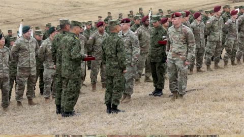 US Army Paratroopers and Japan Ground SelfDefense Force First Jump 2020