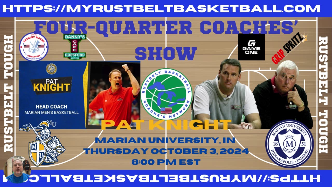 4-Quarter Coaches' Show E33: Coach Pat Knight, Marian U. (IN)