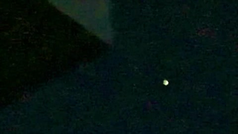 UFO orb flying extremely low