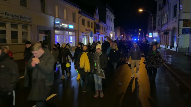 Demmin: Der Demo Zug unterwegs 27.01.2022