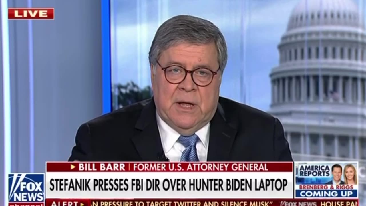 Didn’t the FBI have the Hunter Biden laptop on Bill Barr’s watch SMH