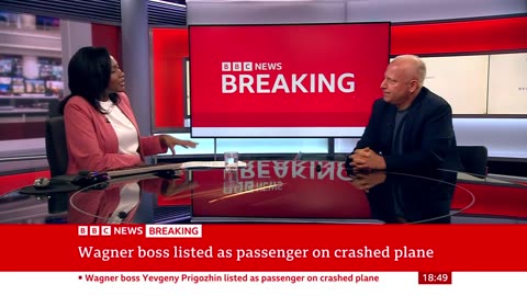 Wagner boss Prigozhin listed as passenger on crashed plane in Russia - BBC News