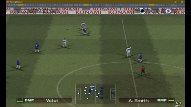 Chelsea vs Sampdoria 4:0 (Winning Eleven 9 Match - Master Mode)