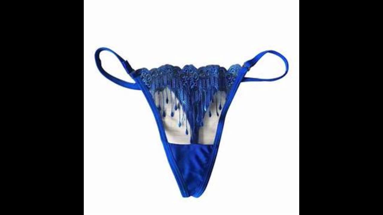 Women Thongs Lace Crotchless Panties open Fork Underwear