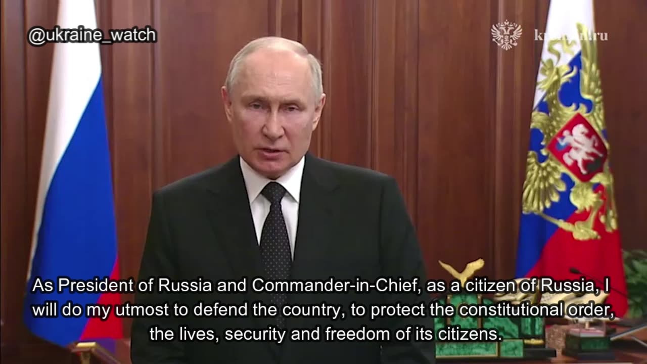 Vladimir Putin's address — video in English