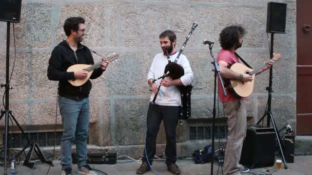 Street musicians, Santiago de Compostela, Spain