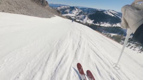 Skiing The STEEPEST Runs At Palisades Tahoe