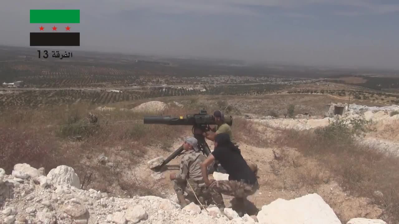 🎯 FSA 13th Division BGM-71 TOW Team Targets SAA T-55 in Idlib | Real Combat Footage