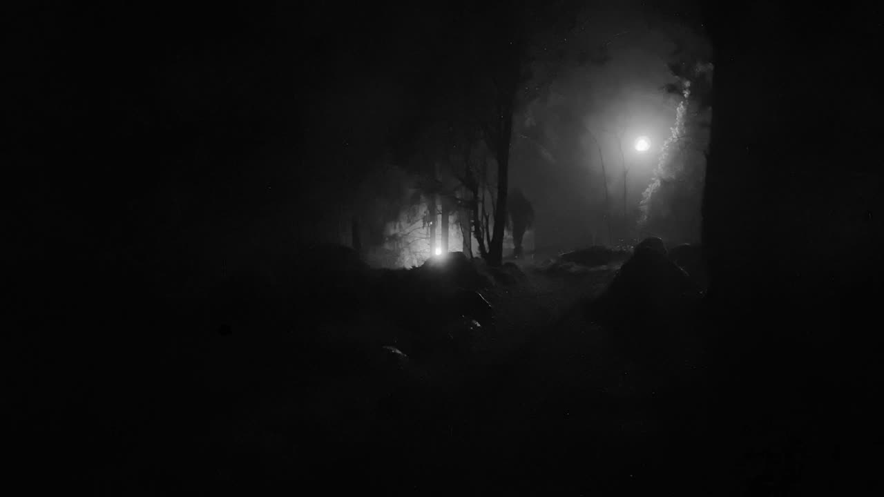 Man Walking Dark - Free Video