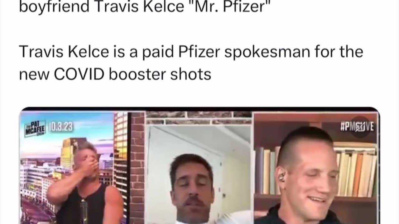 Aaron Rodgers just called Taylor Swift’s new boyfriend Travis Kelce "Mr. Pfizer"