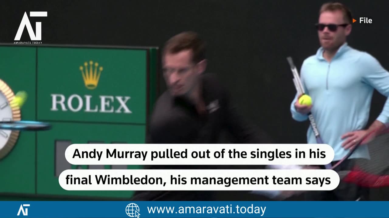 Andy Murray Withdraws from Wimbledon Singles | Plays Doubles with Brother Jamie | Amaravati Today