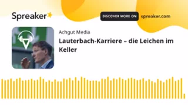 Lauterbach-Karriere – die Leichen im Keller