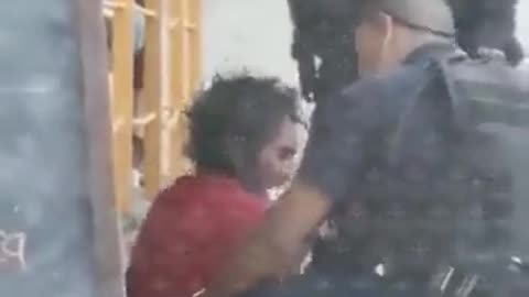 Just Sad Mexican Police Officers Physically Assault A Helpless Homeless person