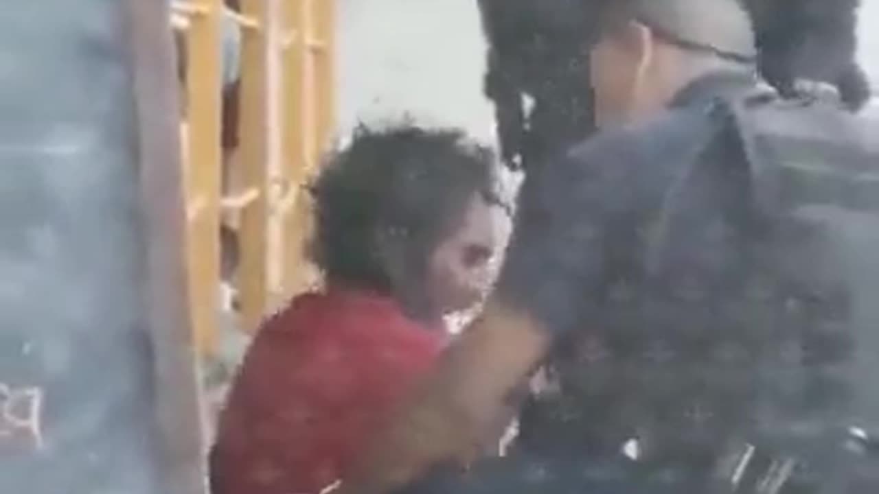 Just Sad Mexican Police Officers Physically Assault A Helpless Homeless person