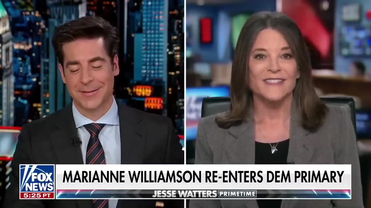 Jesse Watters Can't Help But Laugh At Marianne Williamson's Government Spending Ideas