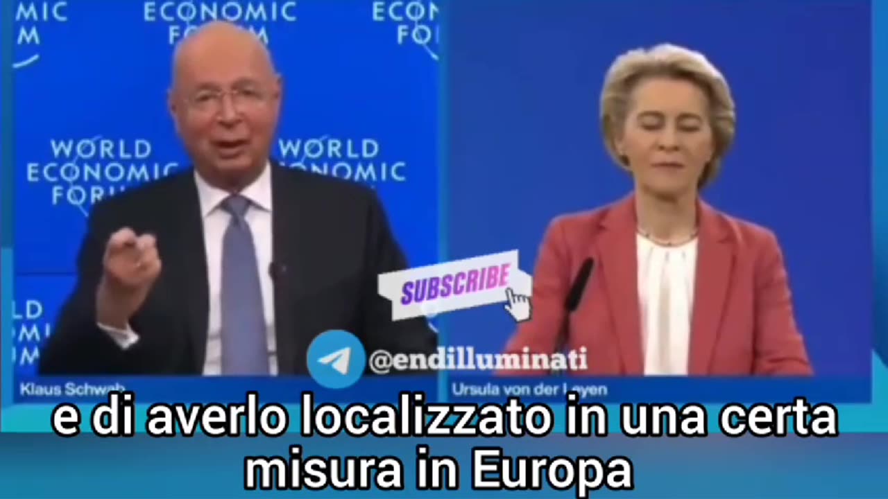 Klaus Schwab: "Grazie Ursula per la legge europea sui microchip>>