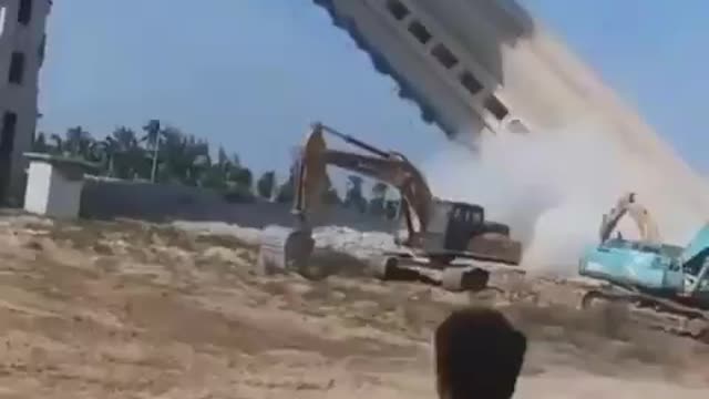 How bringing down buildings looks so satisfying.