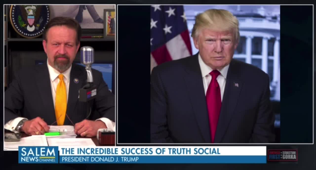 President Trump discusses Truth Social and says he will not go back to Twitter.