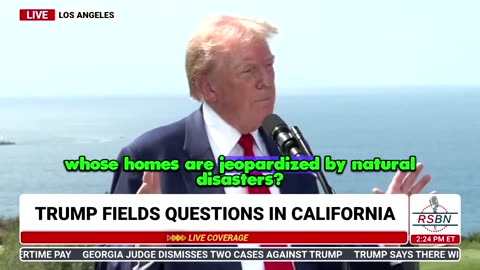 Reporter asks Trump climate "gotcha" question, his response is BRILLIANT..