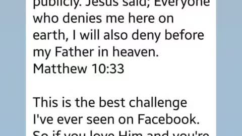 Faith Challenge