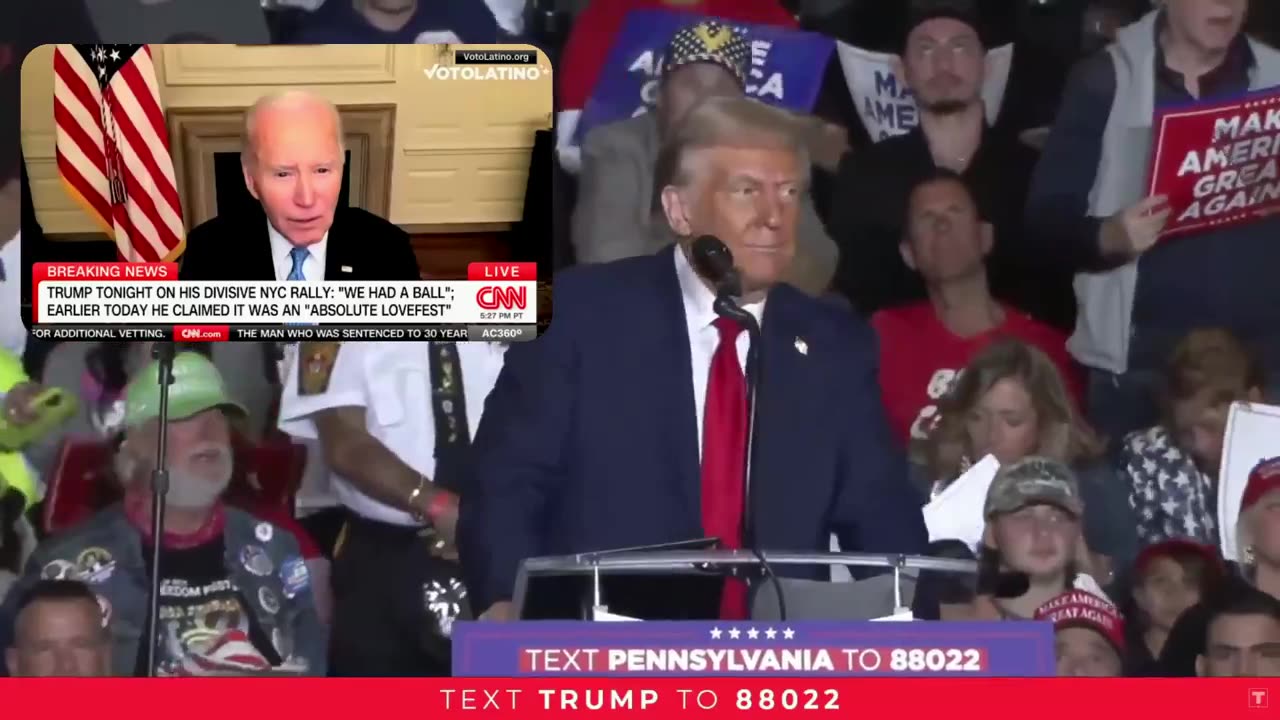 Trump Asks Jesus to Forgive Biden Over "Garbage" Smear