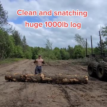 Lifting a 1000lb log