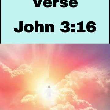 Daily Bible Verse - John 3:16