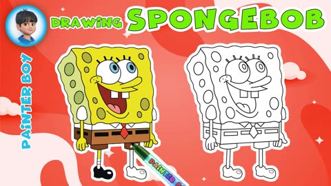 drawing and coloring SpongeBob SquarePants