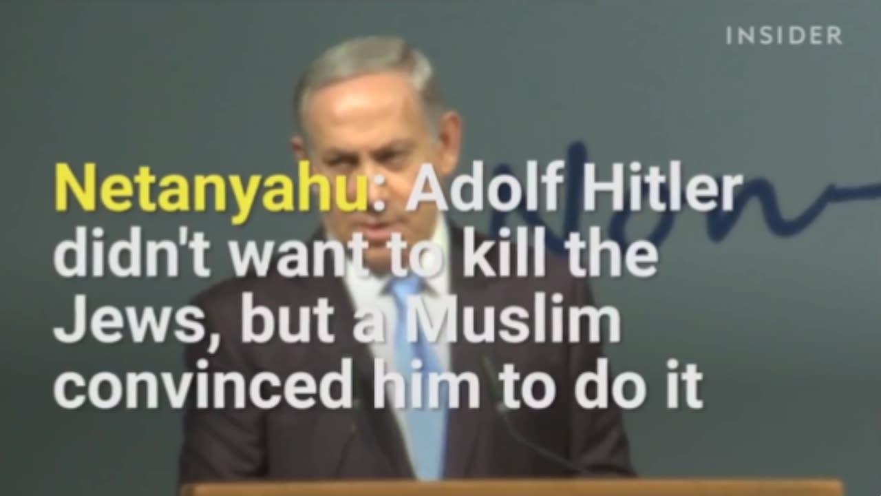 Benjamin Netanyahu Blames Muslims For The Holocaust