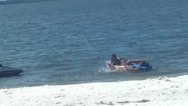 Jet Ski Crashes Before Even Taking Off