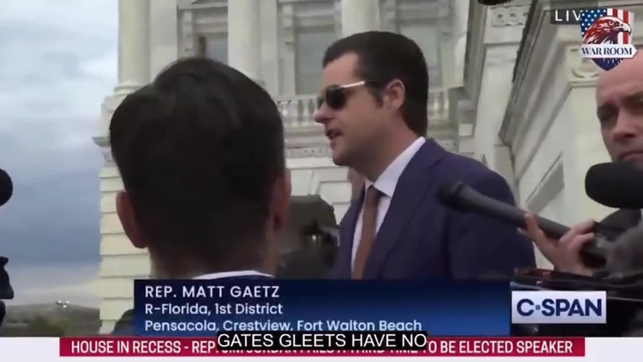 Matt’s Gaetz willing to Accept Censure, Suspension, Removal to select Jim Jordan