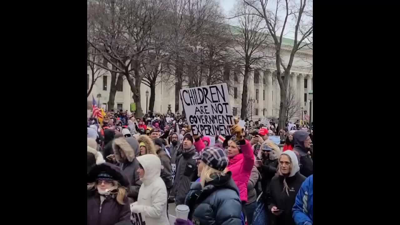 Antivax ID Protest New York 010521