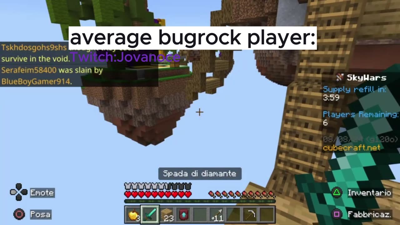 average minecraft bedrock player