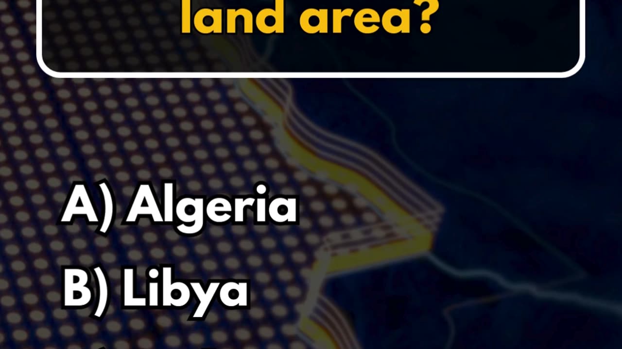 What is the largest country in Africa by land area?