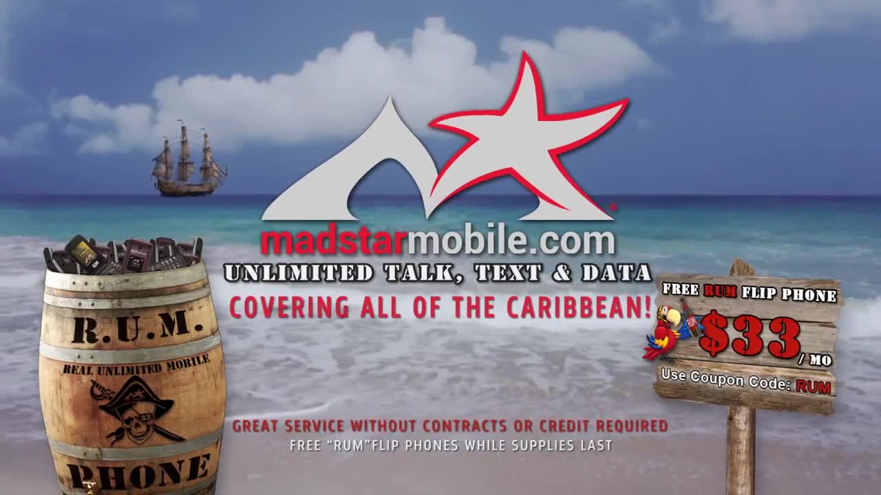 MadstarMobile.com - Our Caribbean commercial. RUM with it man!