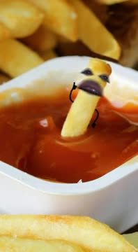 A day in the life of a french fry vampire Fry's