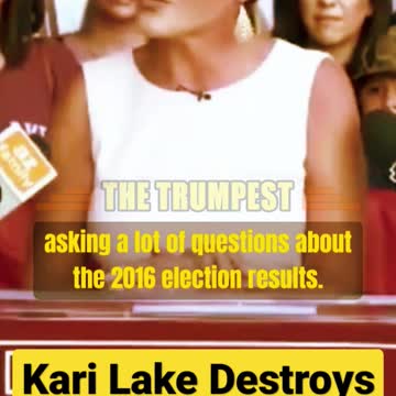 Kari Lake Destroys A 'Journalist' In 50 Seconds...