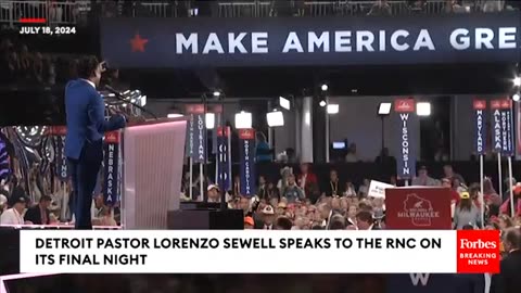 BREAKING NEWS Detroit Pastor Lorenzo Sewell Absolutely Brings The House Down At RNC