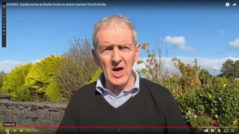 Breaking:Gardai arrive at the Burke home to arrest teacher Enoch Burke. (Josiah Burke) 30-08-24